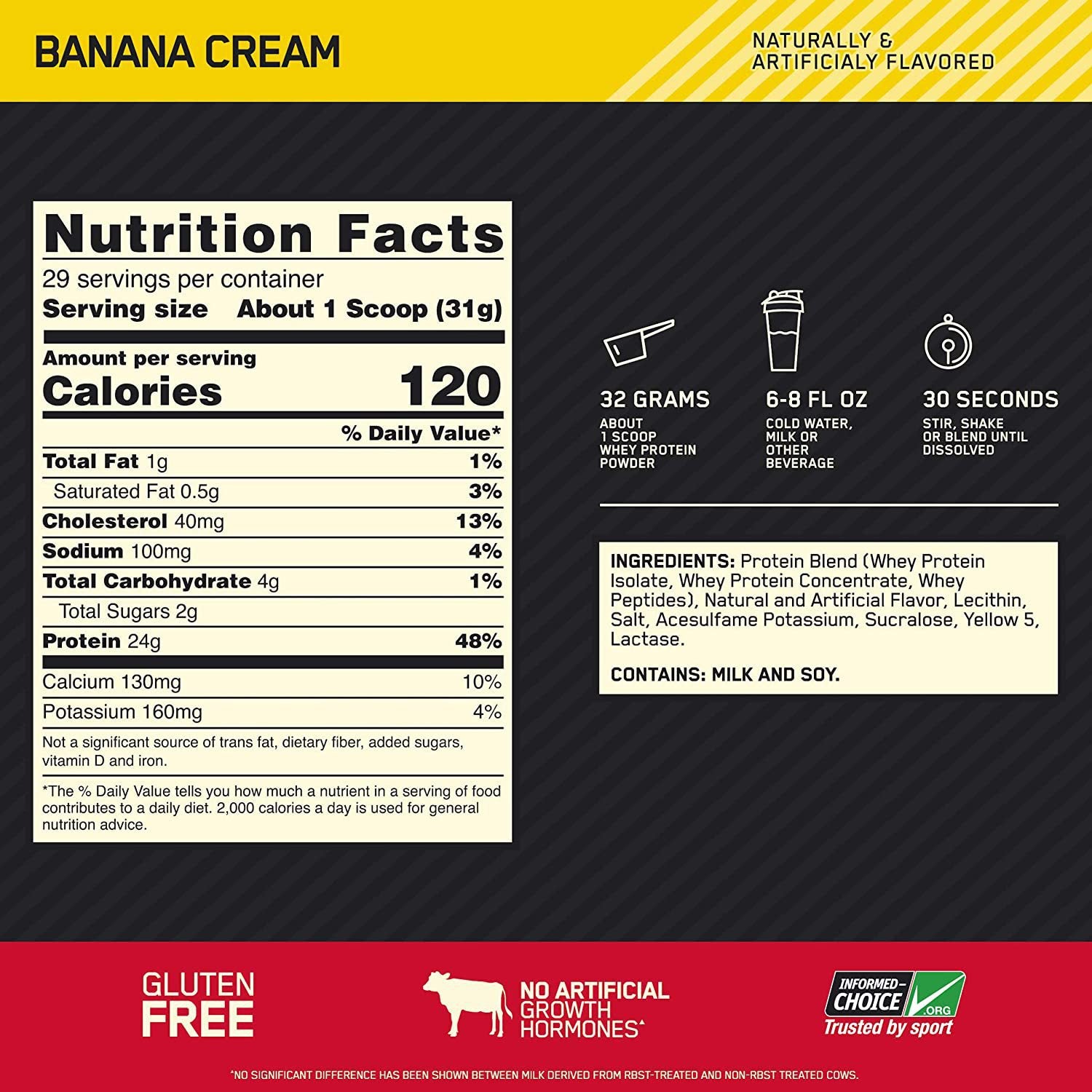 Whey Protein Powder Banana